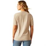 T shirt femme longhorn oatmeal Ariat