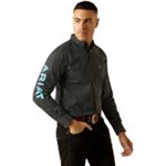 Chemise homme m / l team abel Noir / bleu Ariat