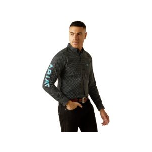 Chemise homme m / l team abel Noir / bleu Ariat