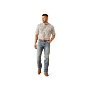 mens s / s elton white ariat shirt