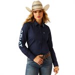 Chemise femme m / l kirby navy ariat