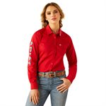 Chemise femme m / l kirby equst rouge