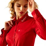 Chemise femme m / l kirby equst rouge