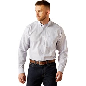 Mens l / s blue ariat shirt
