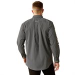Chemise homme m / l team flower noir / blanc ariat