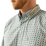 chemise homme m / l franklin bleu / brun ariat