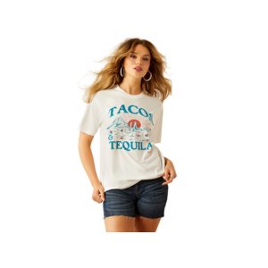 T shirt femme tacos & tequila vanilla ice Ariat