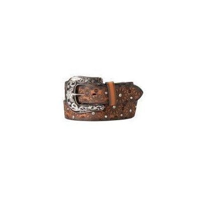 Ceinture 1 1 / 2 lasercut daisy brun