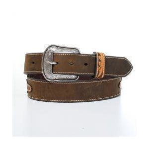 Brown floral cactus belt
