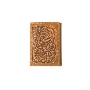 Embossed floral 3D trifold