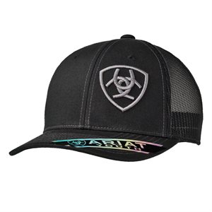youth cap black logo
