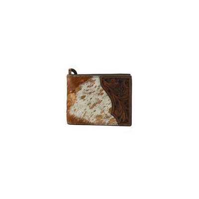 Porte-feuille clip poil de vache Nocona
