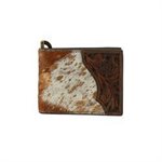 Porte-feuille clip poil de vache Nocona