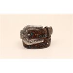 ARIAT KID BELT TURQUOISE FLORAL