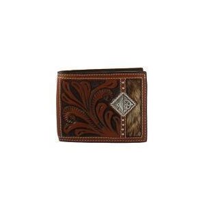 Trifold floral 3D calf hair