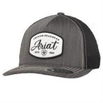 Heather charcoal patch Ariat cap