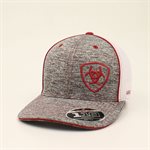 Ariat men cap grey / white / red
