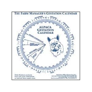 GESTATION CALENDAR ALPACA