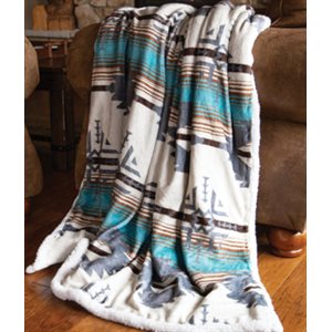 LONE MOUNTAIN PLUSH THROW