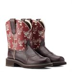 LADIES FATBABY HERT FARRAH CHOC ARIAT BOOTS